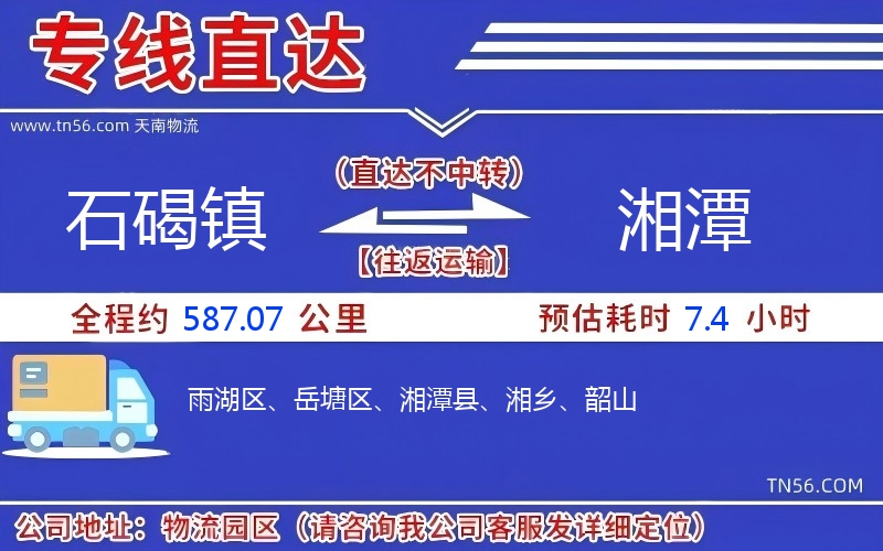 石碣镇到湘潭物流公司