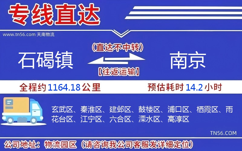 石碣镇到南京物流公司