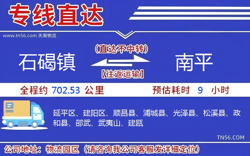 石碣镇到南平物流公司 石碣镇到南平物流公司