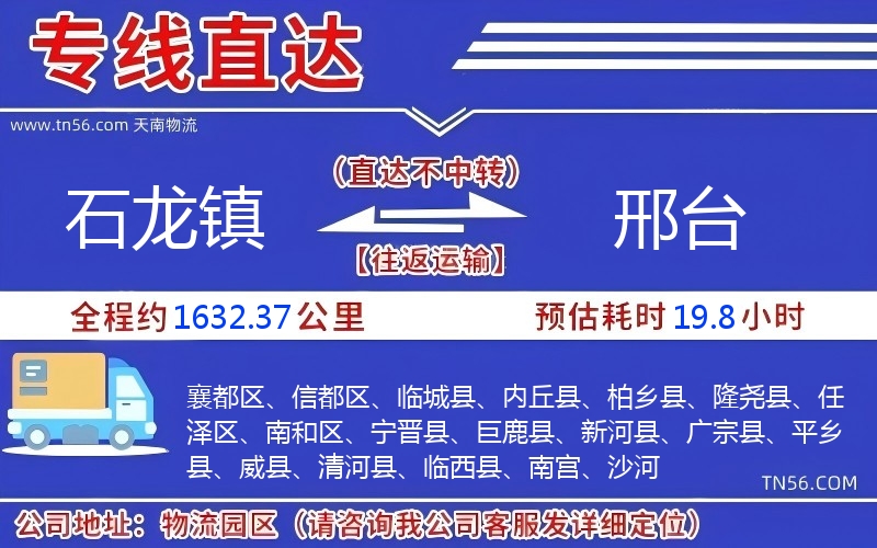 石龙镇到邢台物流公司 石龙镇到邢台物流公司