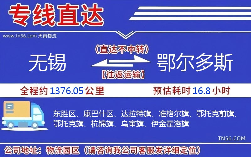 无锡到鄂尔多斯物流公司 无锡到鄂尔多斯物流公司